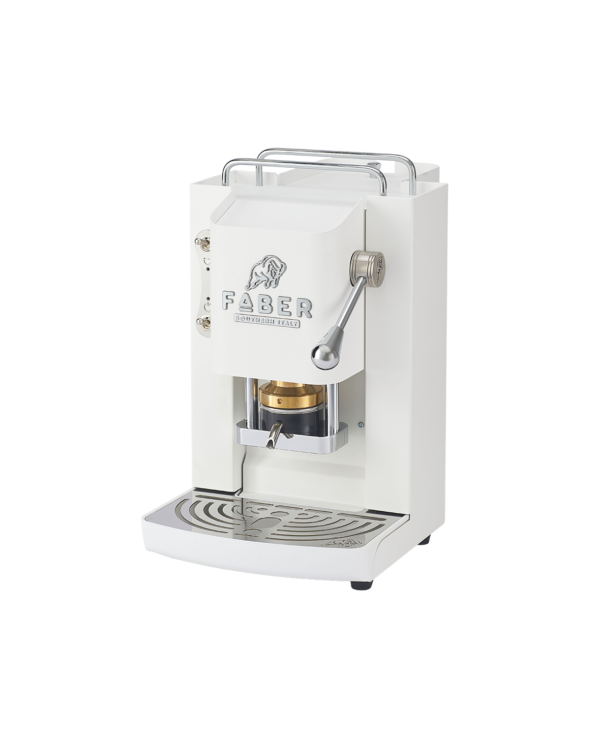Macchina da caffè Faber, Pro Deluxe 3.0, Pure White, cromata