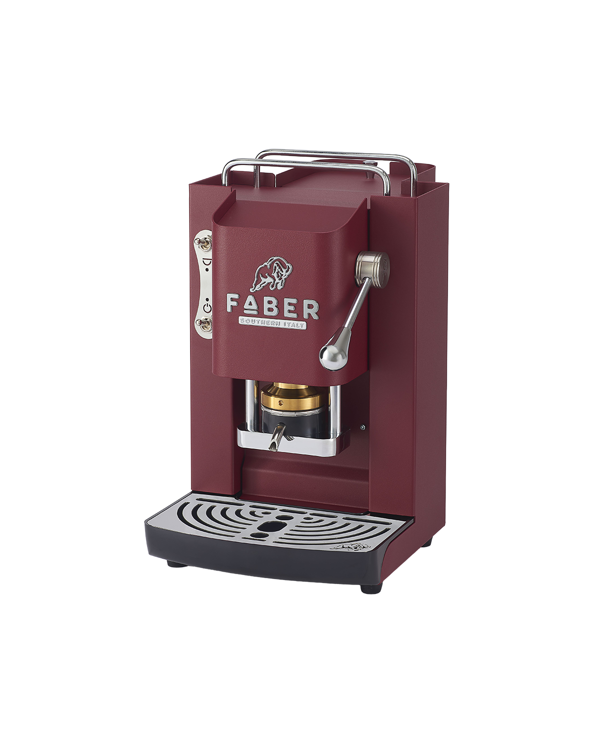 Macchina da caffè Faber, Pro Deluxe 3.0, Cherry Red, cromata