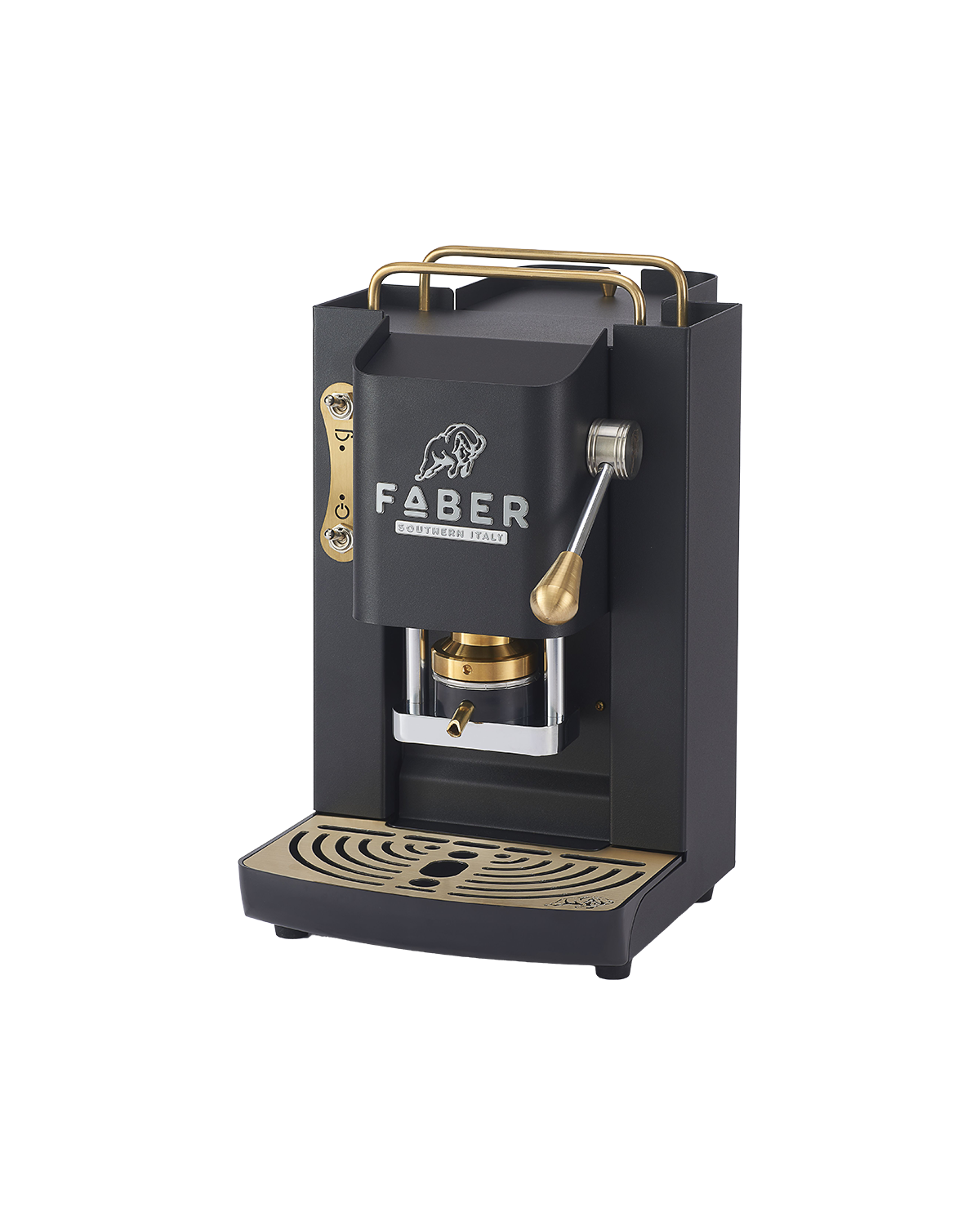 Macchina da caffè Faber, Pro Deluxe 3.0, Mat Black, ottonata