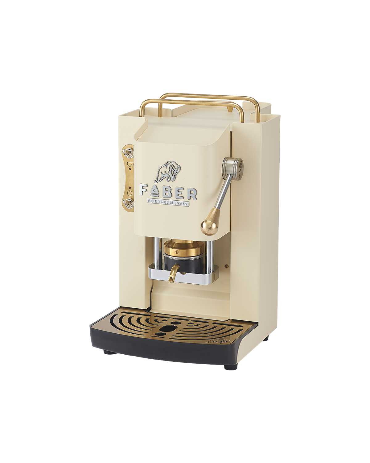 Macchina da caffè Faber, Pro Deluxe 3.0, Heritage, ottonata