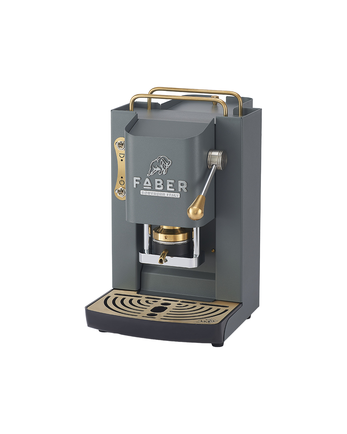 Macchina da caffè Faber, Pro Deluxe 3.0, Grey Daytona, ottonata