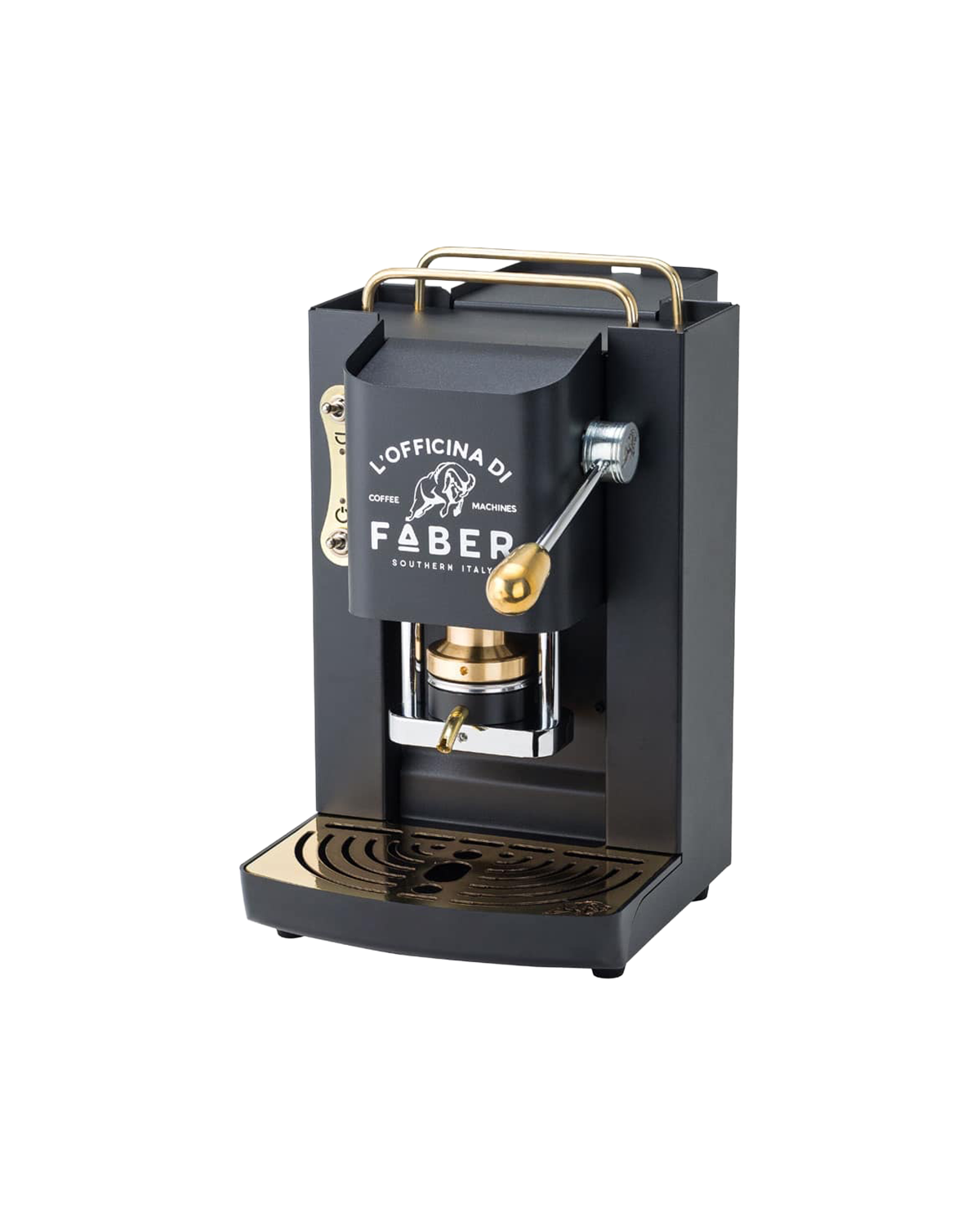 Macchina da caffè Faber, Pro Deluxe 2.0, Mat Black, ottonata