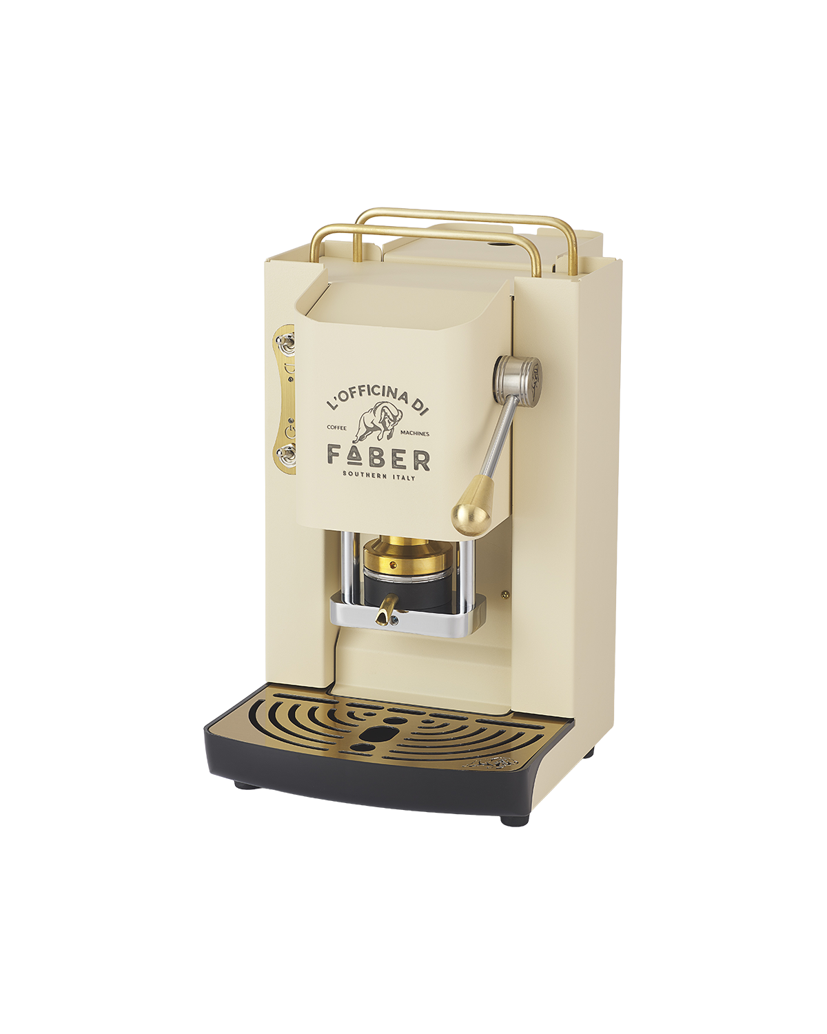Macchina da caffè Faber, Pro Deluxe 2.0, Heritage, ottonata